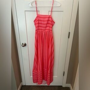 Pink & Red Summer Striped Dress